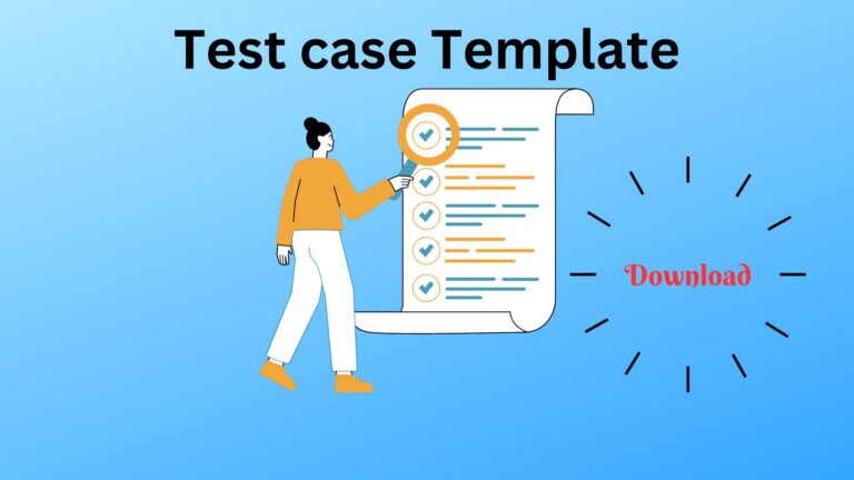 Test case Template For Development And Execution